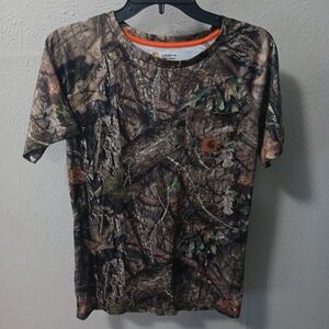 Carhartt Men's Woodland Camo Short Sleeve Tee